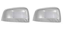 2x Coast To Coast Exterior Mirror Cover CCIMC67477 Full Cover; Chrome Plated; ABS Plastic; Set Of 2