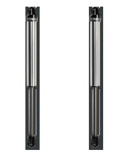 2x 2020-2023 GMC Sierra 2500 HD,Sierra 3500 HD | Chevrolet Silverado 3500 HD,Silverado 2500 HD Shock Absorber | Dirt Logic 2.25 | Nitrogen And Oil Charged | Stainless Steel/Black | 1Yr Warranty