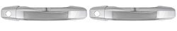 2x Chrome Plated Exterior Door Handle Cover | Enhances Vehicle's Appearance | Easy Install