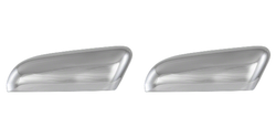 2x Chrome Plated Mirror Covers | Fits 2009-2014 Various Ford F-150 | Top Half Overlay Set