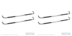 2x 2019-2023 Ram 1500 Nerf Bar | 3" Round Bent Stainless Steel | With Step Pads