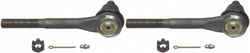 2x Moog Chassis Tie Rod End | Problem Solver With Powdered-Metal Gusher Bearing, Enhanced Strength, Greasable Design
