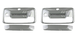 2x Coast To Coast Tailgate Handle Cover CCITGH65530 Chrome Plated; ABS Plastic; With Tailgate Handle Trim; With Keyhole; With Back Up Camera Cutout