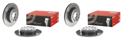 2x Brembo Brake Rotor 08948811C02 Solid; One Piece Design; Wheel Bolt Pattern 5 x 112 Millimeter; 140.1 Millimeter Hat Inside Diameter; 65 Millimeter Hub Diameter; Gray Cast Iron; Single