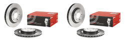 2x Brembo Brake Rotor | High Performance Vented Design for Various 07-11 Mitsubishi Models | ECE-R90 Certified