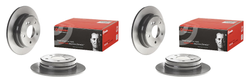 2x Brembo Brake Rotor 08473821C02 Solid; One Piece Design; Wheel Bolt Pattern 5 x 112 Millimeter; 164.1 Millimeter Hat Inside Diameter; 67 Millimeter Hub Diameter; Gray Cast Iron; Single