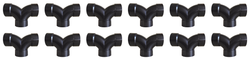 12x Durable 3" Valterra Double 1/4 Bend | ABS PVC Construction