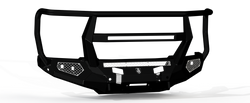 Road Armor Bumper 6232EF7B Evolution Series; One Piece Design; Direct Fit; Mounting Hardware Included; With Reaper Grill Guard; With Winch Mount; With Shackle Mounts; With Integrated Light Mounts; Powder Coated; Texture Black; Steel