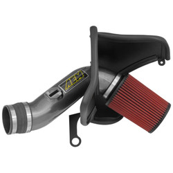 AEM Induction Cold Air Intake 21-795C Without Tube; Red Dryflow Filter; With Heat Shield