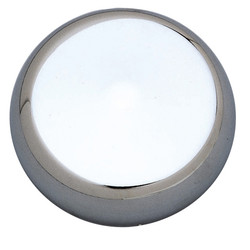 Chrome Plated Horn Button | For Grant Classic And Challenger Series Steering Wheels | Aluminum Dome Design