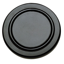 Adhesive/Snap-On Horn Button for Grant Steering Wheels | Matte Black Plastic | No Logo