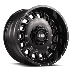20 Grid Wheels GD03 Gloss Black Milled 6x139.7 20x9 Wheel | TPMS Compatible 1PC Aluminum