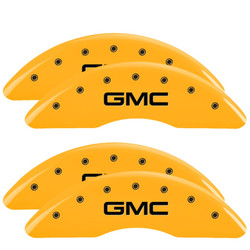 Custom Yellow GMC Logo Caliper Covers | Clip-On | Set of 4