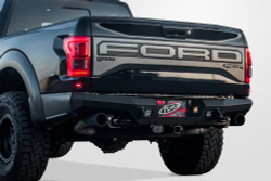 2017-2020 Ford F-150 | One Piece HoneyBadger Bumper | Black Steel Panels | Direct-Fit | Mounts for Lights | Tow Hooks | OE Hitch Compatible