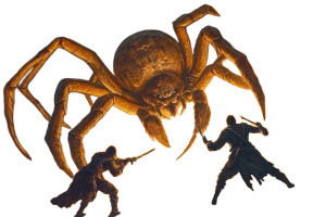 Fire Spider Battle Vinyl Car Decal Sticker – Waterproof & UV-Resistant 8"