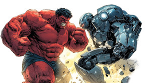Red Hulk Fight Vinyl Car Decal Sticker – Waterproof & UV-Resistant 8"