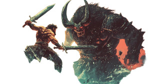 Barbarian Vs Demon Vinyl Car Decal Sticker – Waterproof & UV-Resistant 8" Barbarian Vs Demon Vinyl Car Decal Sticker – Waterproof & UV-Resistant 8"