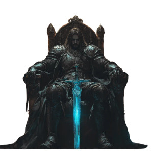 Dark Human King Vinyl Car Decal Sticker – Waterproof & UV-Resistant 8"