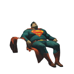 Fat Superman Relaxing Vinyl Car Decal Sticker – Waterproof & UV-Resistant 8" Fat Superman Relaxing Vinyl Car Decal Sticker – Waterproof & UV-Resistant 8"