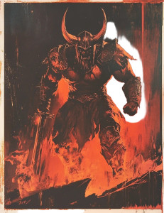Demonic Viking Jarl Vinyl Car Decal Sticker – Waterproof & UV-Resistant 8" Demonic Viking Jarl Vinyl Car Decal Sticker – Waterproof & UV-Resistant 8"