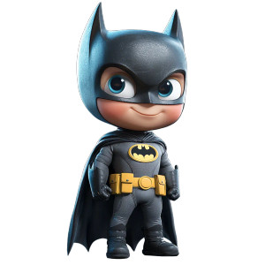 Little Boy Batman Vinyl Car Decal Sticker – Waterproof & UV-Resistant 8"