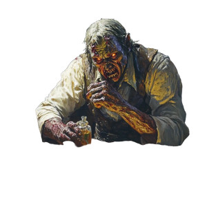 Zombie Alchemist Vinyl Car Decal Sticker – Waterproof & UV-Resistant 8"