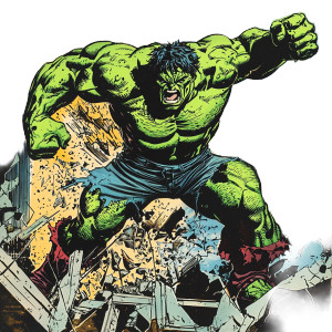 Incredible Hulk Action V2 Vinyl Car Decal Sticker – Waterproof & UV-Resistant 8"