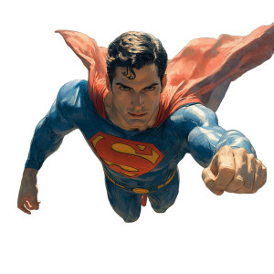 Superhero Over Nyc Vinyl Car Decal Sticker – Waterproof & UV-Resistant 8"