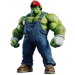 Hulk As Mario Vinyl Car Decal Sticker – Waterproof & UV-Resistant 8"