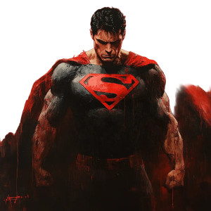 Angry Brooding Superman Vinyl Car Decal Sticker – Waterproof & UV-Resistant 8"