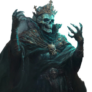 Lich Illustration Vinyl Car Decal Sticker – Waterproof & UV-Resistant 8"