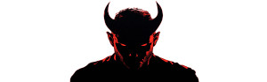 Devil Silhouette Poster Vinyl Car Decal Sticker – Waterproof & UV-Resistant 8"