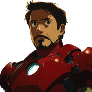 Ghibli Iron Man V2 Vinyl Car Decal Sticker – Waterproof & UV-Resistant 8"