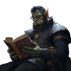 Half-Orc Scholar Vinyl Car Decal Sticker – Waterproof & UV-Resistant 8" Half-Orc Scholar Vinyl Car Decal Sticker – Waterproof & UV-Resistant 8"