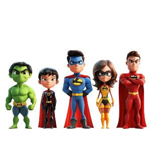 Superhero Growth Stages Vinyl Car Decal Sticker – Waterproof & UV-Resistant 8"