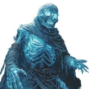 Icy Runic Skeleton Vinyl Car Decal Sticker – Waterproof & UV-Resistant 8"