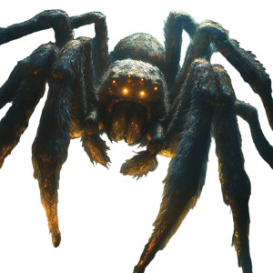 Spider King Forest Vinyl Car Decal Sticker – Waterproof & UV-Resistant 8"