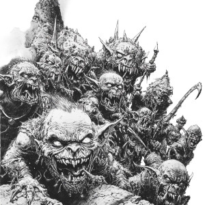 Goblin Horde Art Vinyl Car Decal Sticker – Waterproof & UV-Resistant 8"