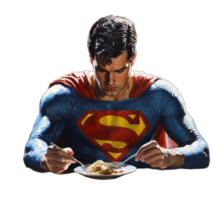 Superman Dining Vinyl Car Decal Sticker – Waterproof & UV-Resistant 8"