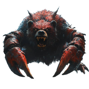 Bear-Wolf-Crab Hybrid Vinyl Car Decal Sticker – Waterproof & UV-Resistant 8" Bear-Wolf-Crab Hybrid Vinyl Car Decal Sticker – Waterproof & UV-Resistant 8"