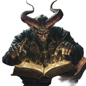 Erudite Macabre Demon Vinyl Car Decal Sticker – Waterproof & UV-Resistant 8"