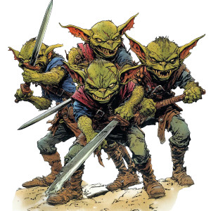 Goblin Warriors Vinyl Car Decal Sticker – Waterproof & UV-Resistant 8"