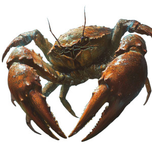 Giant Ocean Crab Vinyl Car Decal Sticker – Waterproof & UV-Resistant 8"