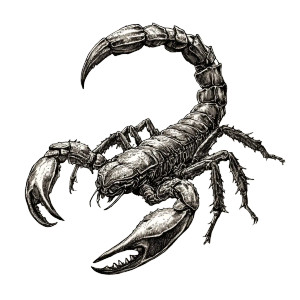 Draconic Scorpion Vinyl Car Decal Sticker – Waterproof & UV-Resistant 8"