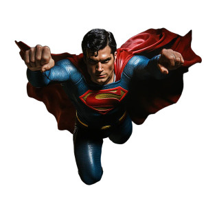 Superman In Action Vinyl Car Decal Sticker – Waterproof & UV-Resistant 8"