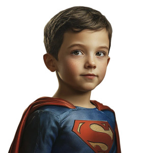 Child Superhero V2 Vinyl Car Decal Sticker – Waterproof & UV-Resistant 8"