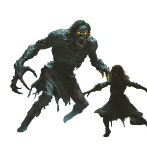 Ghoul Vs Ghost Vinyl Car Decal Sticker – Waterproof & UV-Resistant 8"