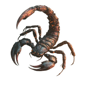 Scorpio Tail Vinyl Car Decal Sticker – Waterproof & UV-Resistant 8"