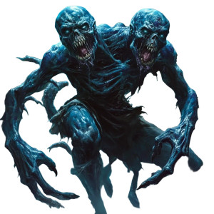 Triple-Headed Zombie Vinyl Car Decal Sticker – Waterproof & UV-Resistant 8"