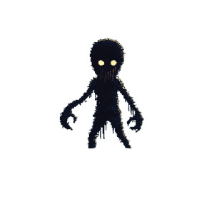 Small Scary Man Vinyl Car Decal Sticker – Waterproof & UV-Resistant 8"